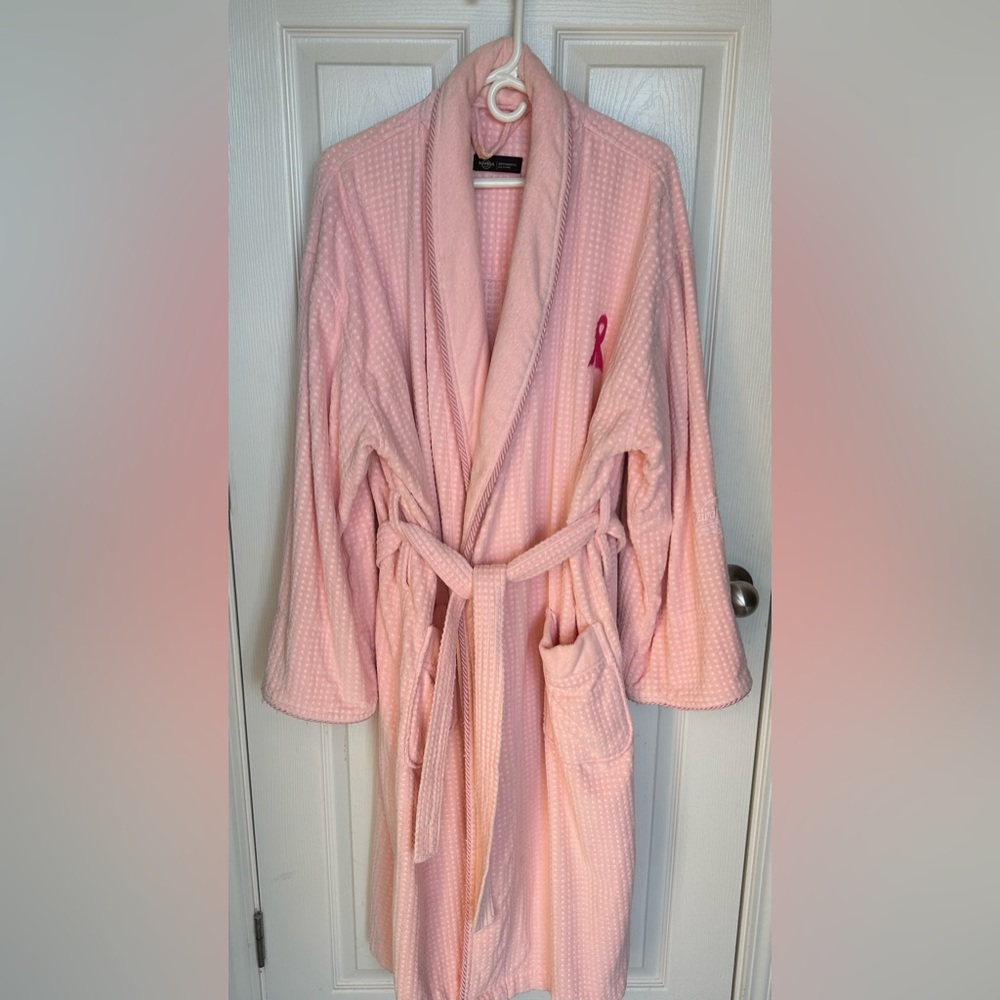 Pink breast cancer Hard Rock Casino bath robe